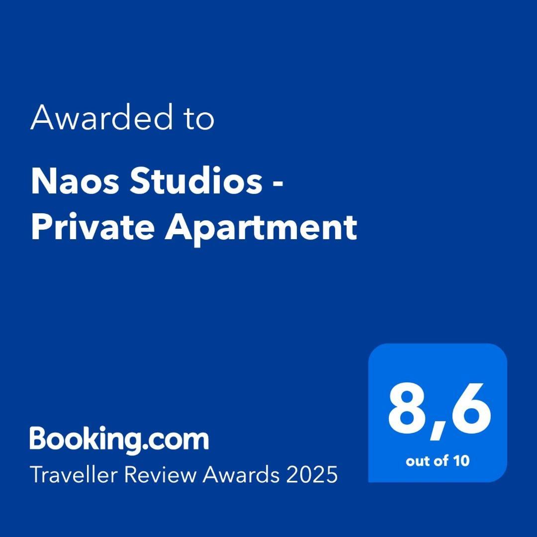 Naos Studios - Private Apartment Kávos Esterno foto